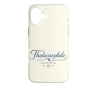 Thalassophile Lover of the Sea With Shell Graphic Case for iPhone 16 Plus