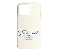 Thalassophile Lover of the Sea With Shell Graphic Case for iPhone 16 Pro