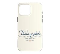Thalassophile Lover of the Sea With Shell Graphic Case for iPhone 16 Pro Max
