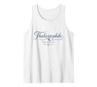 Thalassophile Lover of the Sea with Shell Graphic Tank Top