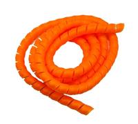 Thalawirefix 1 Meter Flexible Spiral Cords Wrap Tube Wire Protector from 8mm to 16mm Wiring Organization Cables and Pipes Anti-Clutter(Orange,ID 16mm)