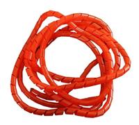 Thalawirefix 10 Meters Spiral Wire Organizer Sleeve 6mm 8mm 10mm Cable Management Sheath for Wires Hoses Pipes Protection Anti-Clutter(Red,OD 8mm)