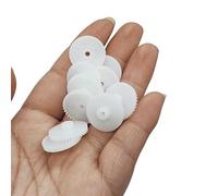 Thalawirefix 10pcs C282.5A Plastic Crown Gear 0.5 Module 18 Teeth 28mm Mini Gear 2.5mm Tight Fit Shaft K071Y DIY Toys Model Pinion Spindle Pinion