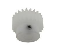 Thalawirefix 1pcs 1 Module 20 Teeth Plastic Cylindrical Gear 4mm 5mm 6mm 6.35mm 8mm 10mm 12mm Bore Straight Teeth Spur Gear with Step Spindle Pinion(11mm bore)