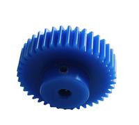 Thalawirefix 1pcs 2 Module Plastic Spur Gear with Step 8mm Inner Hole Cylindrical Pinion 2M 12T 13T 15T 16T 17T 18T 20T Straight Teeth Gear Spindle Pinion(18 Teeth)