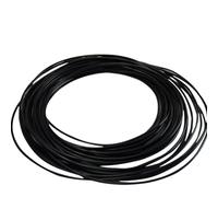 Thalawirefix 2mm x 4mm Tube 3D Printer Accessories PTFE Tube Pipe Remote Nozzle Feeding Tube High Temperature Resistance 1 Meter Flow(Black)
