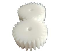 Thalawirefix 2pcs 1.5 Module 29 Teeth Plastic Gear 4mm 5mm 6.35mm 8mm 10mm 12mm 15mm Inner Hole 1.5M 29T Straight Teeth Gear Pinion Spindle Pinion(6.35mm BORE)