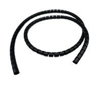 Thalawirefix 30mm to 42mm 2 Meters Spiral Cable Organizer Sleeve Manager Flexible Wire Wrap Cover Anti-Clutter(Black,ID 30mm)