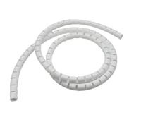 Thalawirefix 30mm to 42mm 2 Meters Spiral Cable Organizer Sleeve Manager Flexible Wire Wrap Cover Anti-Clutter(White,ID 30mm)