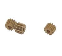 Thalawirefix 3pcs 8 Teeth Brass Flat Spur Gears 5mm Diameter Cylindrical Gear 1.5mm 2mm Inner Hole DIY Model Shaft Gear Reduction Pinion(2mm bore)