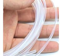 Thalawirefix Insulated Hose Extruder 1 Meter PTFE FEP Tube for 3D Printer Parts Pipe ID 0.5mm 4mm 5mm 6mm 7mm 8mm 10mm 12mm 14mm Flow(Clear,ID 1mm x 2mm OD)