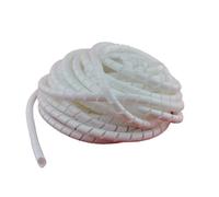 Thalawirefix Spiral Cable Management Sleeve for Computer Home Wire Protection Flexible Tube Wrap Anti-Clutter(White,OD 16mm x 4 Meters)