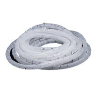 Thalawirefix Spiral Cable Wire Harness Insulation Resistant Conduit for Mechanical Circuit Protection Sleeve Anti-Clutter(White,12mm x 8 meters)
