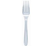 Thali Outlet - 100 x Clear Plastic Forks Reusable Dessert Dinner Starter Cutlery
