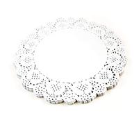 Thali Outlet® - 1000 x 5.5" White Paper Doilies - 14cm Round Lace Doyleys