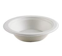 Thali Outlet - 1000 x Round 12oz Strong Paper Bowls Biodegradable Bagasse for Side Dessert Starter - 350ml