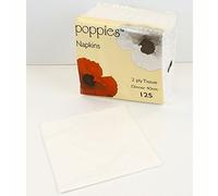 Thali Outlet® - 250 x White Paper Dinner Napkins 2 Ply 40cm 4 Fold Tissue Serviettes