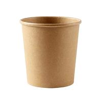 Thali Outlet - 50 x 16oz / 500ml Brown HD Kraft Deli Soup Containers - for Hot & Cold Food. Ice Cream Rice Curry Takeaways