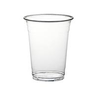 Thali Outlet - 500 x 8oz / 236ml Clear Plastic Smoothie Cups (78mm) - Milkshake Cold Disposable Drinks Cups
