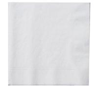 Thali Outlet - 5000 x 1 Ply 33cm Economy White Paper Napkins 4 Fold Tissue Serviettes - Sealed Box 5000 (10 Packets of 500)