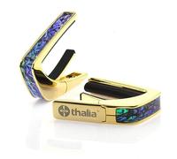 THALIA 24K GOLD FINISH CAPO WITH BLUE ABALONE INLAY