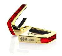 THALIA 24K GOLD FINISH CAPO WITH RED ANGEL WING INLAY
