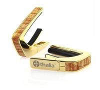 THALIA BLACK CHROME FINISH CAPO WITH AAA HAWAIIAN KOA INLAY