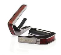 THALIA BLACK CHROME FINISH CAPO WITH CRIMSON PAUA INLAY
