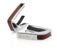 THALIA CHROME FINISH CAPO WITH CRIMSON PAUA INLAY
