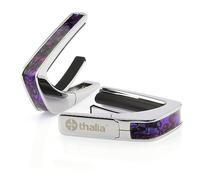 THALIA CHROME FINISH CAPO WITH PURPLE PAUA INLAY