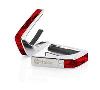 THALIA CHROME FINISH CAPO WITH RED ANGEL WING INLAY