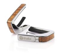 THALIA CHROME FINISH CAPO WITH SAPELE INLAY