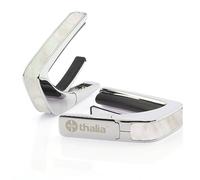 Thalia Exotic Series Guitar Capo with Chrome Finish and White Mother of Pearl Inlay