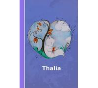 Thalia: personalized notebook | illustration fox with heart | softcover | 120 pages | blank | notebook | diary | scrapbook | journal | gift idea