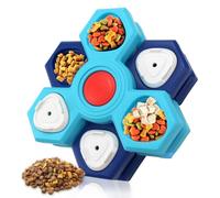 Thalirem 4-Layer Slow Feeder Dog Bowls, Interactive Puzzle Feeder with Rotating Layers & Adjustable Openings, Convertible Design to Prevent Fast Eating, Bloat & Boredom