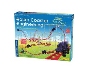Thames and Kosmos | 625417 | Roller Coaster Engineering | The Physics of Forces and Fun | Build Your Own Working Roller Coaster | Ages 8+
