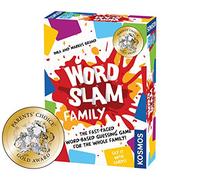 Thames and Kosmos | 691172 | Word Slam Family | Fast-Paced Multiplayer Party Card and Word Game | Based On The Award Winning Word Slam | Card Game | Travel Game | Ages 10+