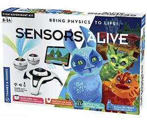 Thames & Kosmos | 620486 | Sensors Alive: Bring Physics To Life | Learn About Light, Sound and Temperature | Stem Experiment Kit | Ages 8+