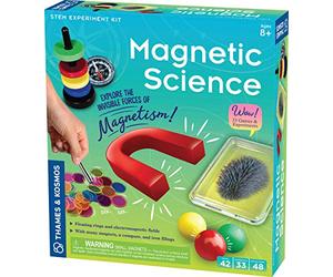 Thames & Kosmos | 665050 | Magnetic Science | Explore The Invisible Force of Magnetism | Floating Rings and Electromagnetic Fields | 33 Experiments | Ages 8+