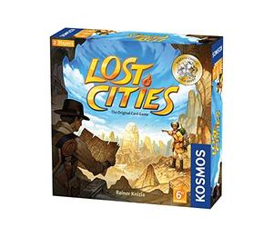Thames & Kosmos 691821 Lost Cities: The Card Game | Who Will Discover the Ancient Civilizations? | Strategic Game, 2 Players | Ages 10+, 7.9'