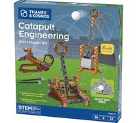 Thames & Kosmos - Catapult Engineering STEM Maker Kit, Build 6 Models of Unique Medieval Machines, Explore Mechanical Physics, Includes Safe Foam Balls & Soft-Tipped Projectiles, Suitable for Ages 8+