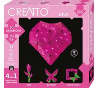 Thames & Kosmos Creatto: Love, 3D Light Up Puzzle for Kids, Fun Model Kit, Includes 77 Pieces and 40 LED Lights, 20-30 Minute Build Time, Age 9+