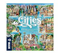 Thames & Kosmos -DEVIR- Cities- Action and Resource City-Building Game - Competitive and Strategic Board Games for Adults and Kids - 2 to 4 Players, For Ages 10+