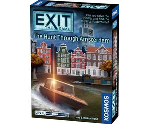 Thames & Kosmos EXIT: The Hunt Through Amsterdam | Escape Room Card Game | Mystery & Puzzle Adventure for Kids & Adults Age 12+ | Family Game Night | 1-4 Players | Great For Gifting