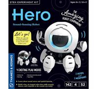 Thames & Kosmos Hero: Sound Sensing Robot, Kids Science Kit, Learning Resources for Sound Waves and Spatial Hearing, STEM Toys for Science Experiments, Age 8+ with Help & Age 12+ Alone