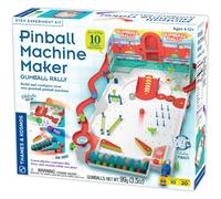Thames & Kosmos Pinball Machine Maker STEM Experiment Kit Toy of the Year Finalist - Build a Reconfigurable Pinball Machine, Explore Physics, Force, Motion, Gravity, Simple Machines, Gumballs Included