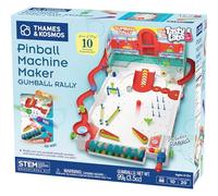 Thames & Kosmos Pinball Machine Maker STEM Experiment Kit Toy of the Year Finalist - Build a Reconfigurable Pinball Machine, Explore Physics, Force, Motion, Gravity, Simple Machines, Gumballs Included