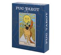 Thames & Kosmos Pug Tarot, Tarot Cards with Funny Dog Illustrations, Easy-to-Use Tarot Cards Deck, Family Games for Adults and Kids, Age 12+