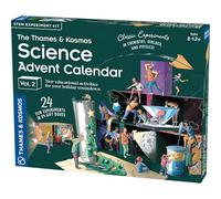 Thames & Kosmos - Science Advent Calendar Vol 2-2024 Edition- Kids Science Kit for Holiday Season,Fun Learning Resources for Chemistry, Biology and Physics, For 1+ Players, Ages 8+