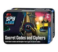 Thames & Kosmos Spy Labs Secret Codes and Ciphers, Detective Toy Kit for Exchanging Confidential Coded Messages, Toys to Develop Problem-Solving Skills, Age 8+